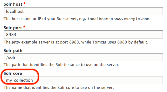 Solr Search API configuration